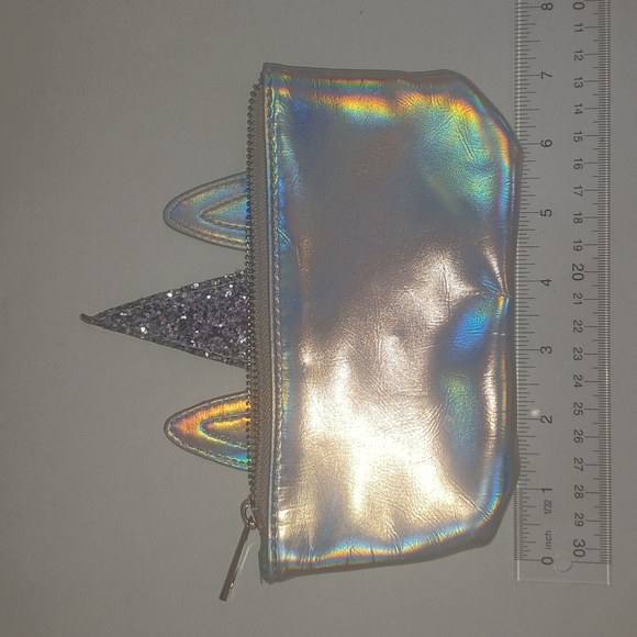 Unicorn cosmetic bag Iridescent sparkly unicorn cosmetic bag pencil bag Girlie - Picture 6 of 16